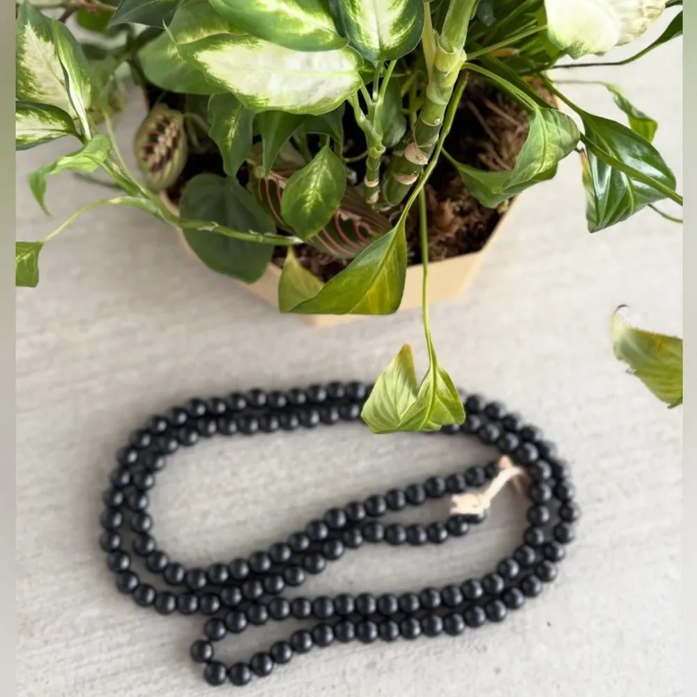 Black Farmhouse Beaded Garland for Tiered Tray Decor, Farmhouse & Country Decor